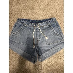 One Teaspoon Shabby Bandits Low Waist Denim Shorts, Sz XS